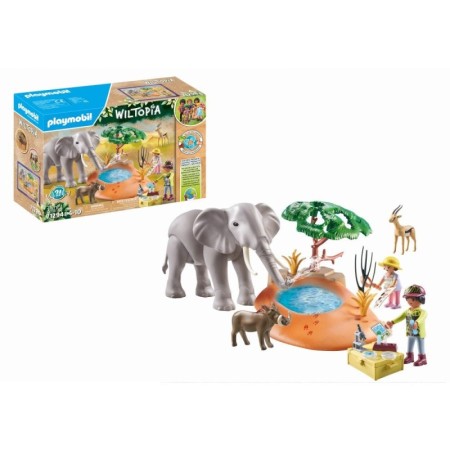 Elefant si lac